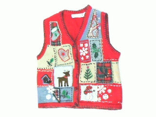 Patched Up Holiday-X Small Christmas Sweater