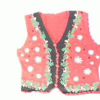 Festive In Floral-Small Christmas Sweater