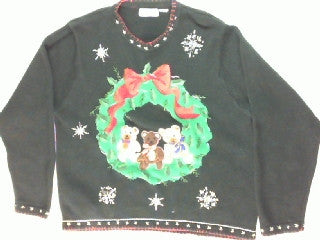 Beary Friendly Welcome-Large Christmas Sweater