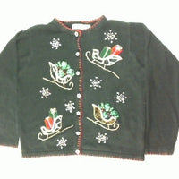 A Sleigh For Every Date-Large Christmas Sweater