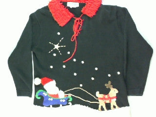 Dash Away Dash Away Off We Go- Small Christmas Sweater