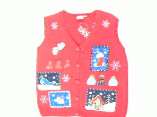 Winter Blue Holiday- Small Christmas Sweater