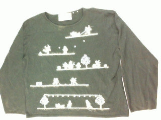 Winter Fun and Games-Medium Christmas Sweater