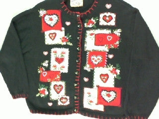 Country Hearts- Large Christmas Sweater