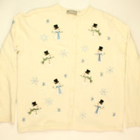 Floating Snowmen- Small Christmas Sweater