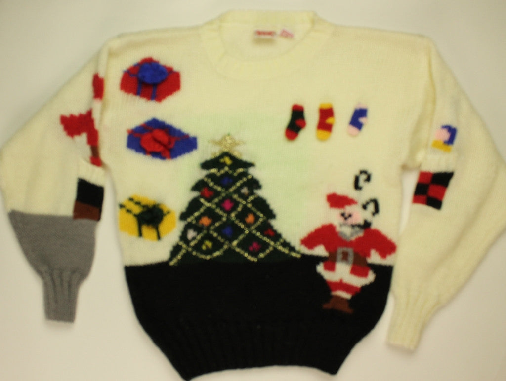 Santa Lights My Tree- Small Christmas Sweater