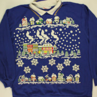 Snowvillage Like Our Village- Large Christmas Sweater