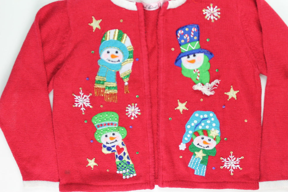 Snowmany Face- Kids Christmas Sweater