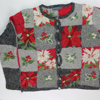 Poinsettia Garden- Small Christmas Sweater