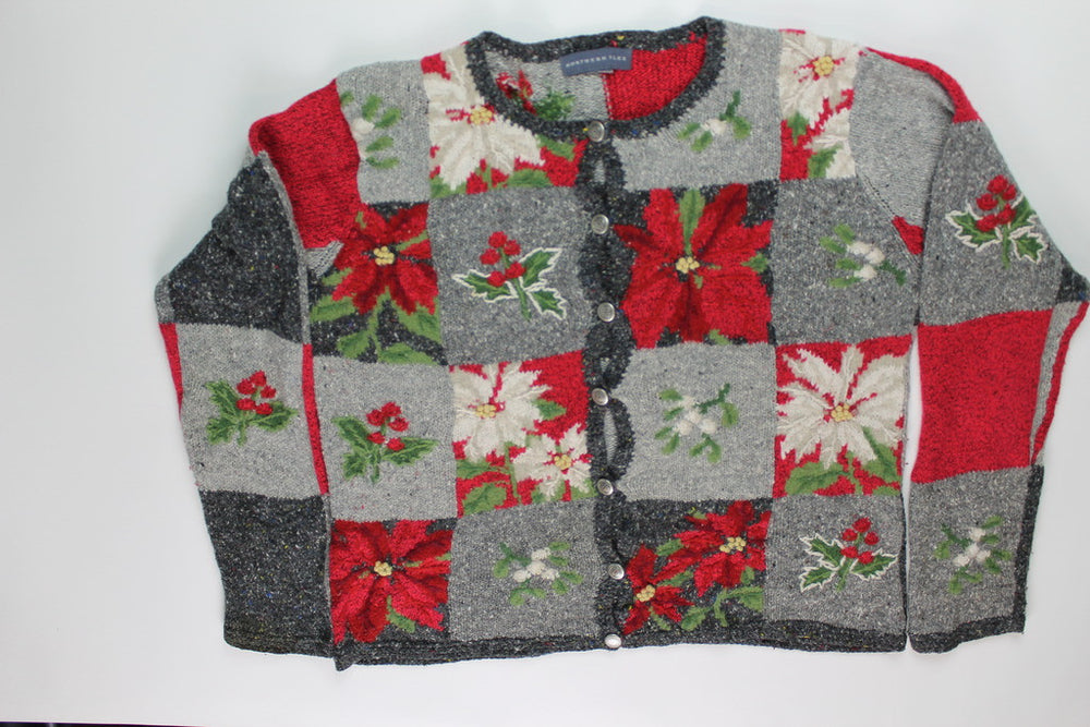 Poinsettia Garden- Small Christmas Sweater