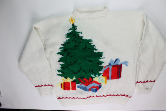Pearls and Lights On My Tree- Large Christmas Sweater
