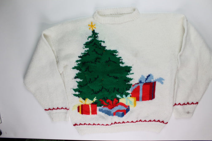 Edmonton Oilers Tree Ugly Christmas Sweater Unisex Christmas Gift