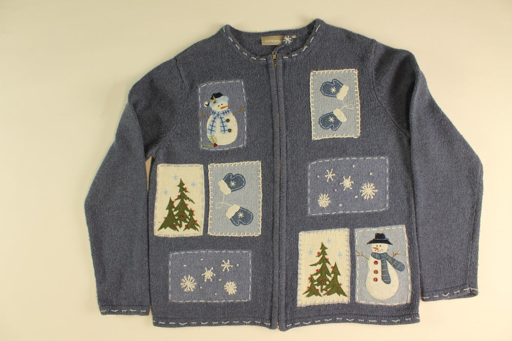 Snowflakes and Mittens- Small Christmas Sweater