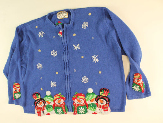 Snow Falling On My Head- Large Christmas Sweater