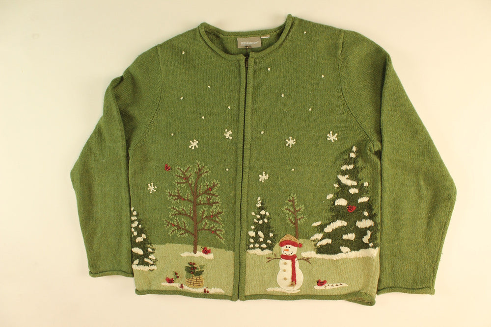 Snowman Forrest- Medium Christmas Sweater