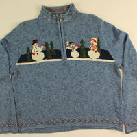 Snowman Tree Hunt- Small Christmas Sweater