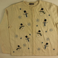 Reaching For Snow- Large Christmas Sweater
