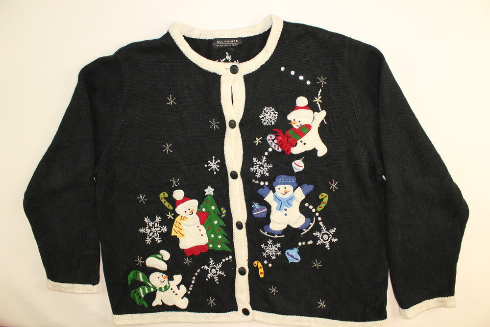 Frosty Follies- Large Christmas Sweater