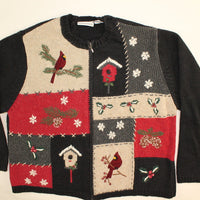 Cardinal Winter- Large Christmas Sweater