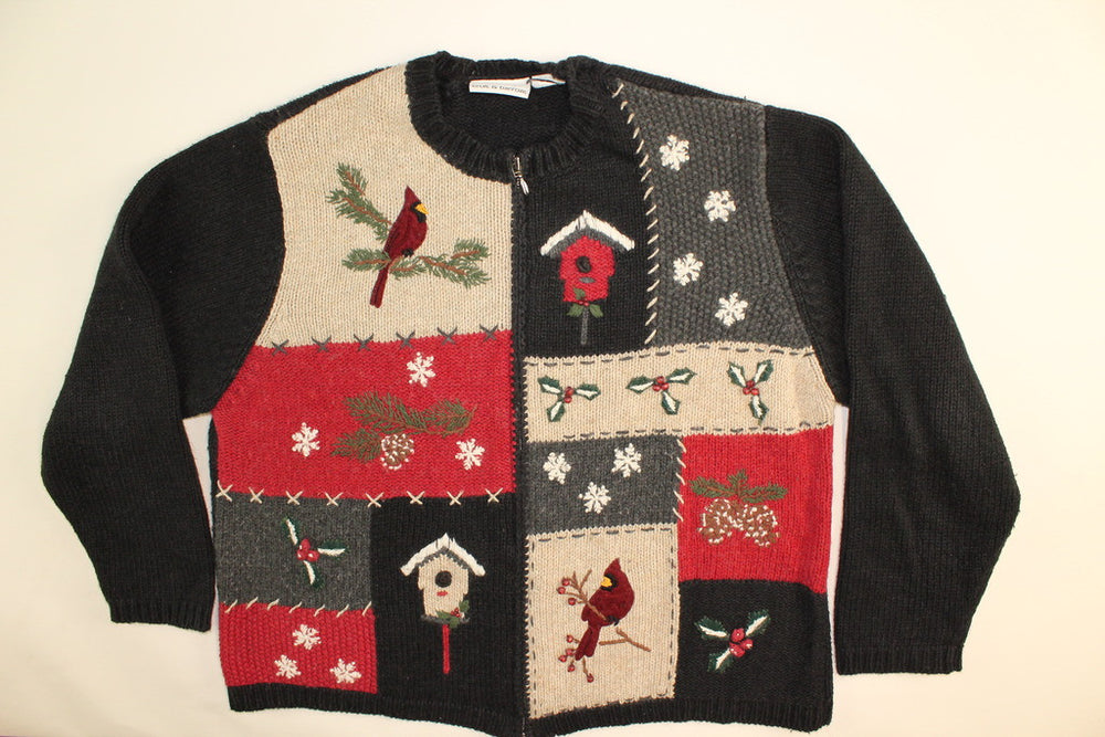 Cardinal Winter- Large Christmas Sweater