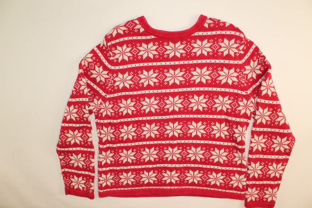 Snowflake Rows- Small Christmas Sweater