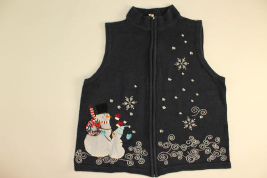 Blizzard Swirls- Large Christmas Sweater